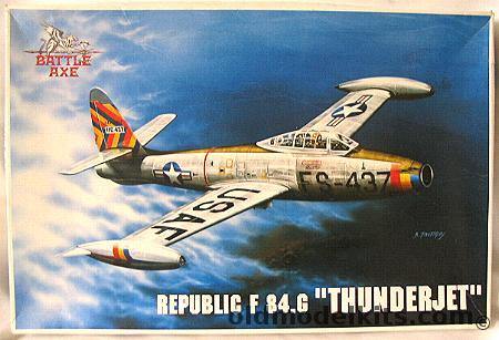 Battle Axe 1/700 Republic F-84G Thunderjet - USAF Or French Air Force, 48BA01 plastic model kit